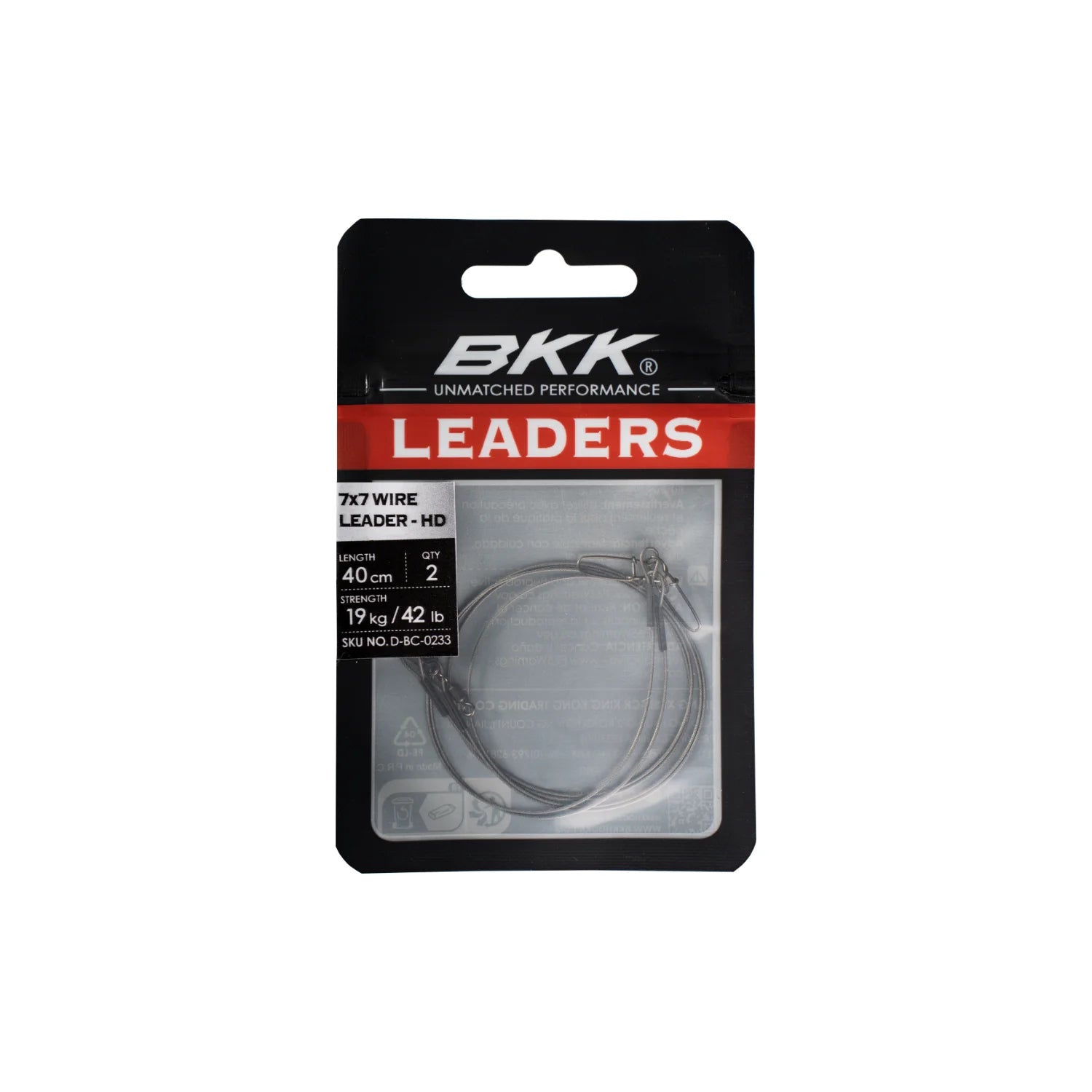 BKK 7x7 Wire Leader-HD Pike Snap 1 - ThurLure