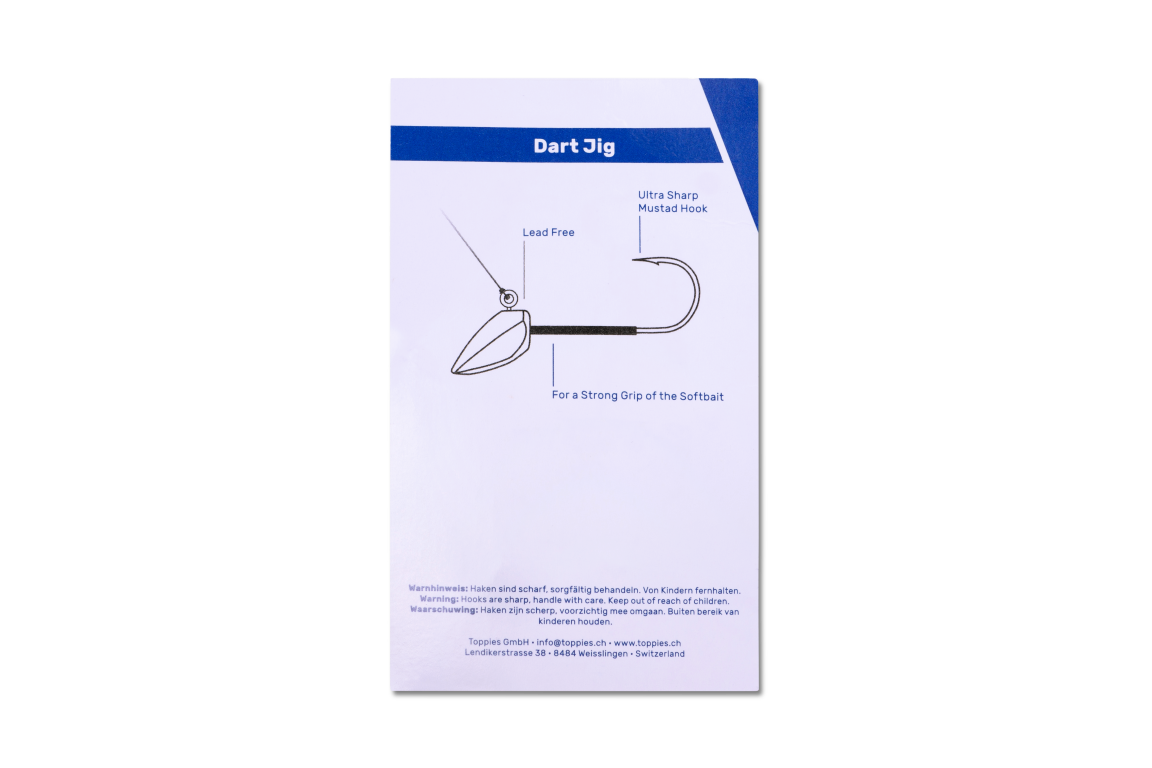 Dart Jig Head - Tungsten - Black Matt - ThurLure