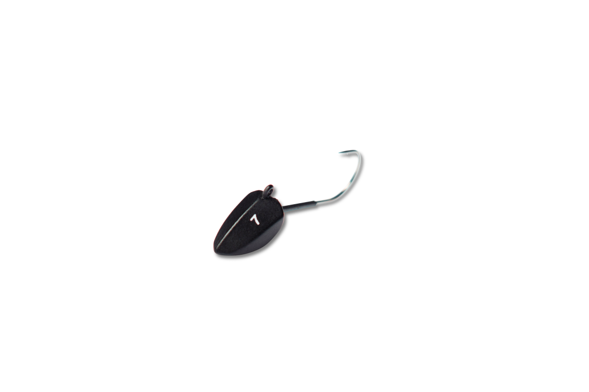 Dart Jig Head - Tungsten - Black Matt - ThurLure