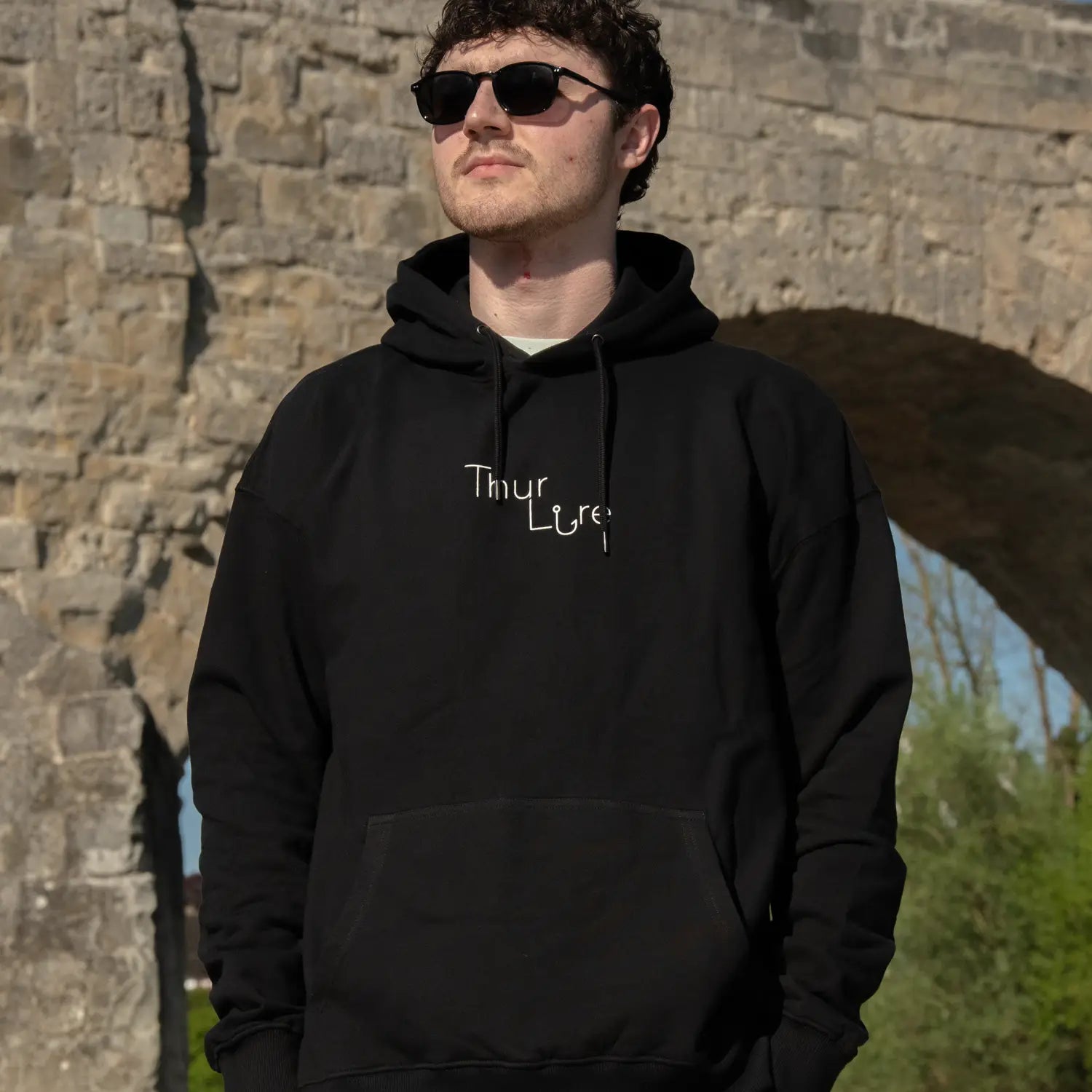 Thur Lure Hoodie Black Fisch Motiv 1