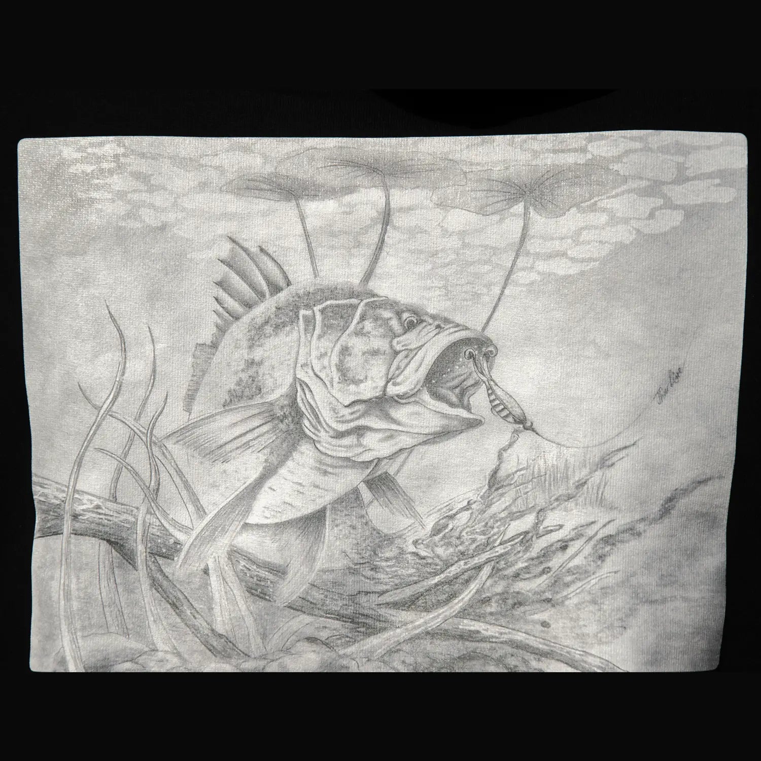 Thur Lure Hoodie Black Fisch Motiv 4