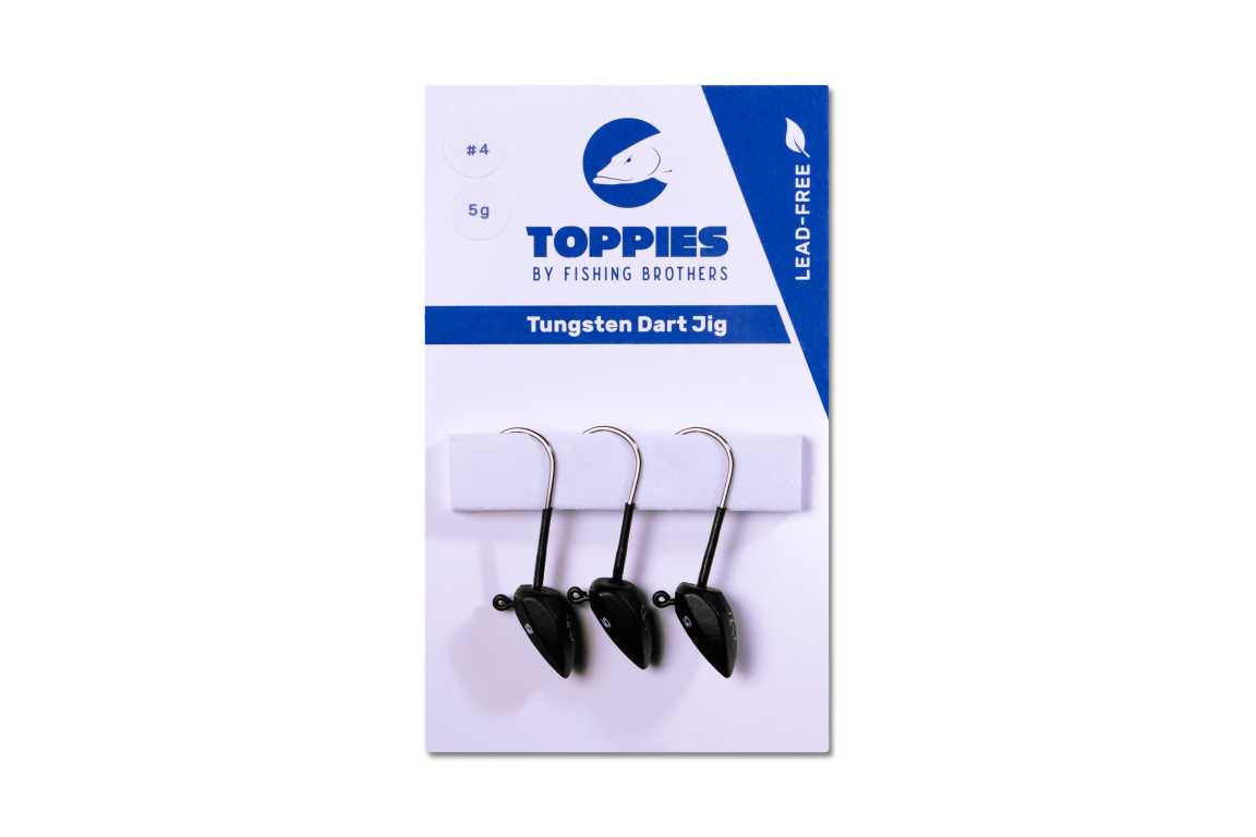 Dart Jig Head - Tungsten - Black Matt - ThurLure
