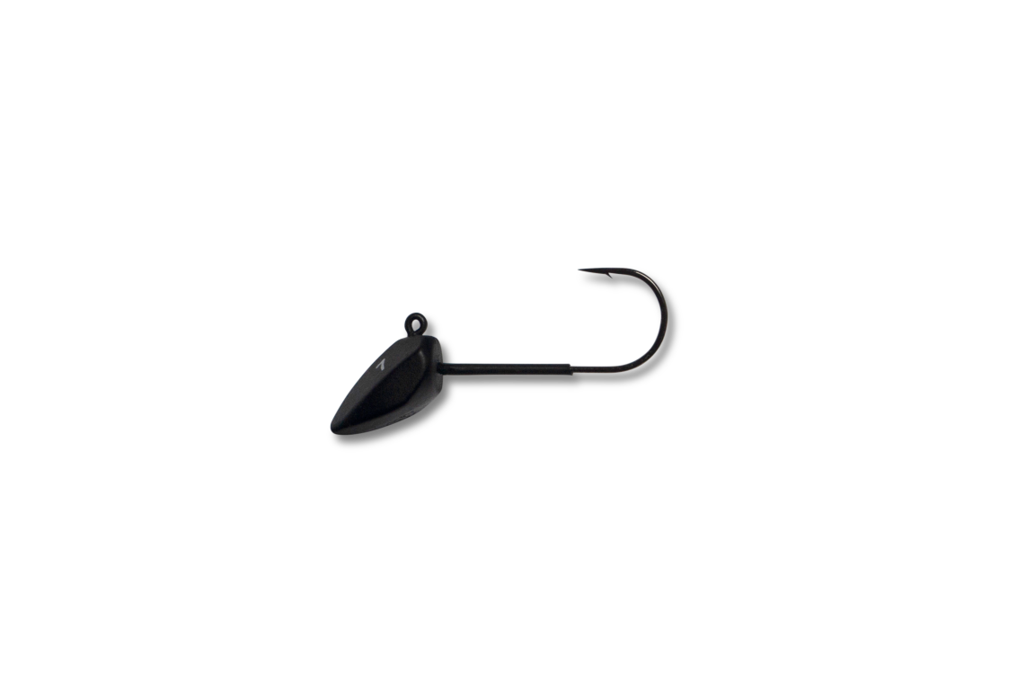 Dart Jig Head - Tungsten - Black Matt - ThurLure