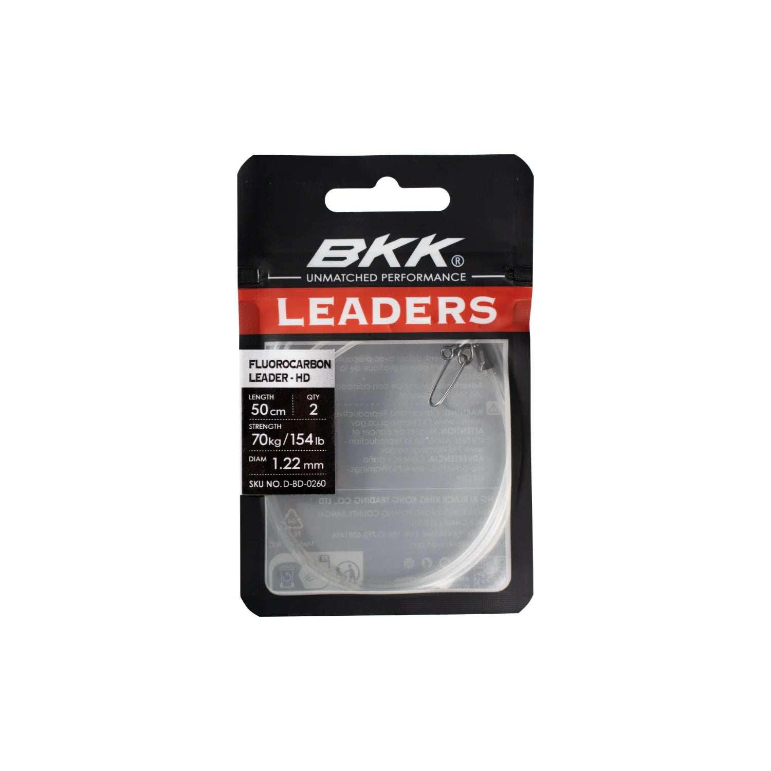 BKK Fluorocarbon leader-HD (Pike Snap) 1 - ThurLure