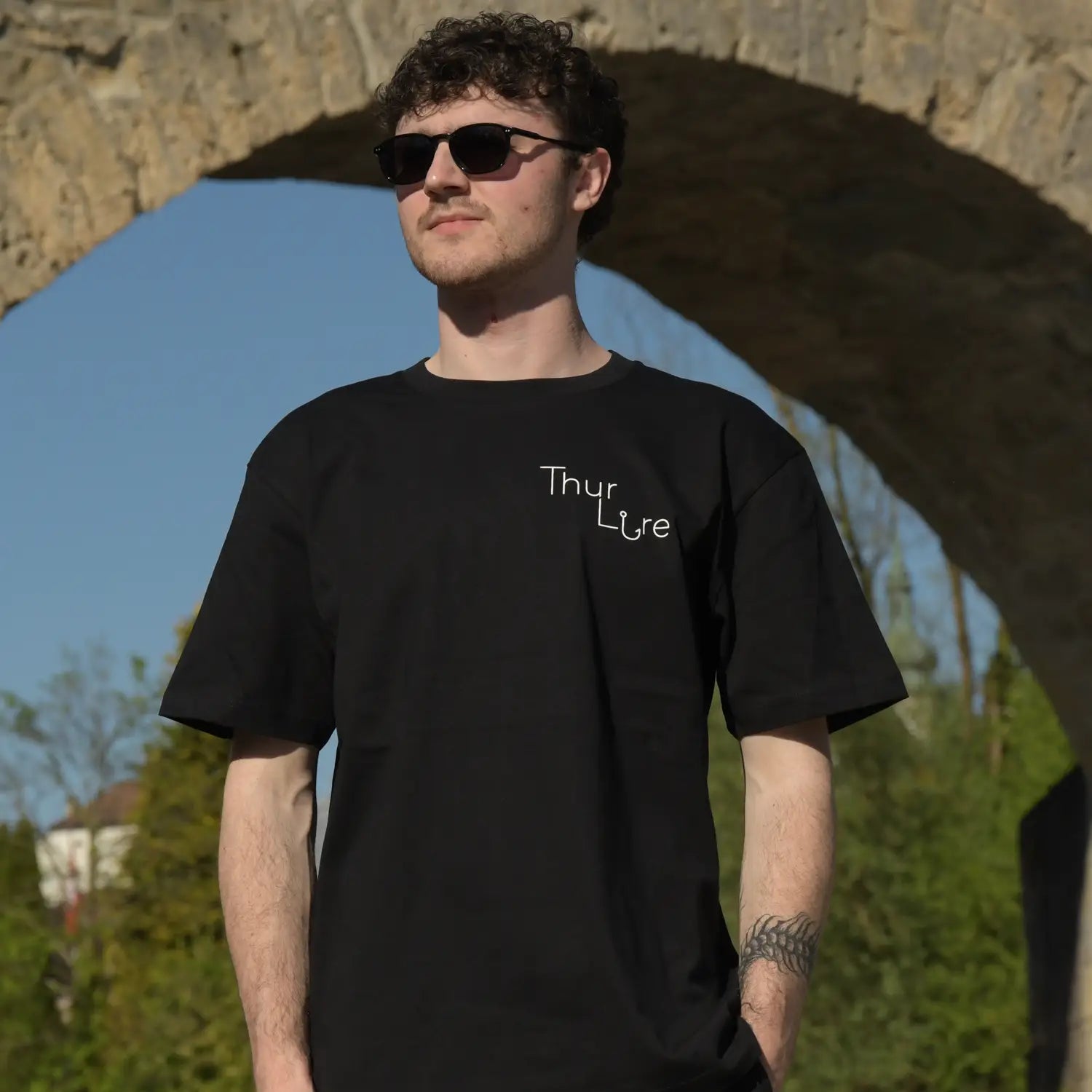 Thur Lure Shirt Black Fisch Motiv 1