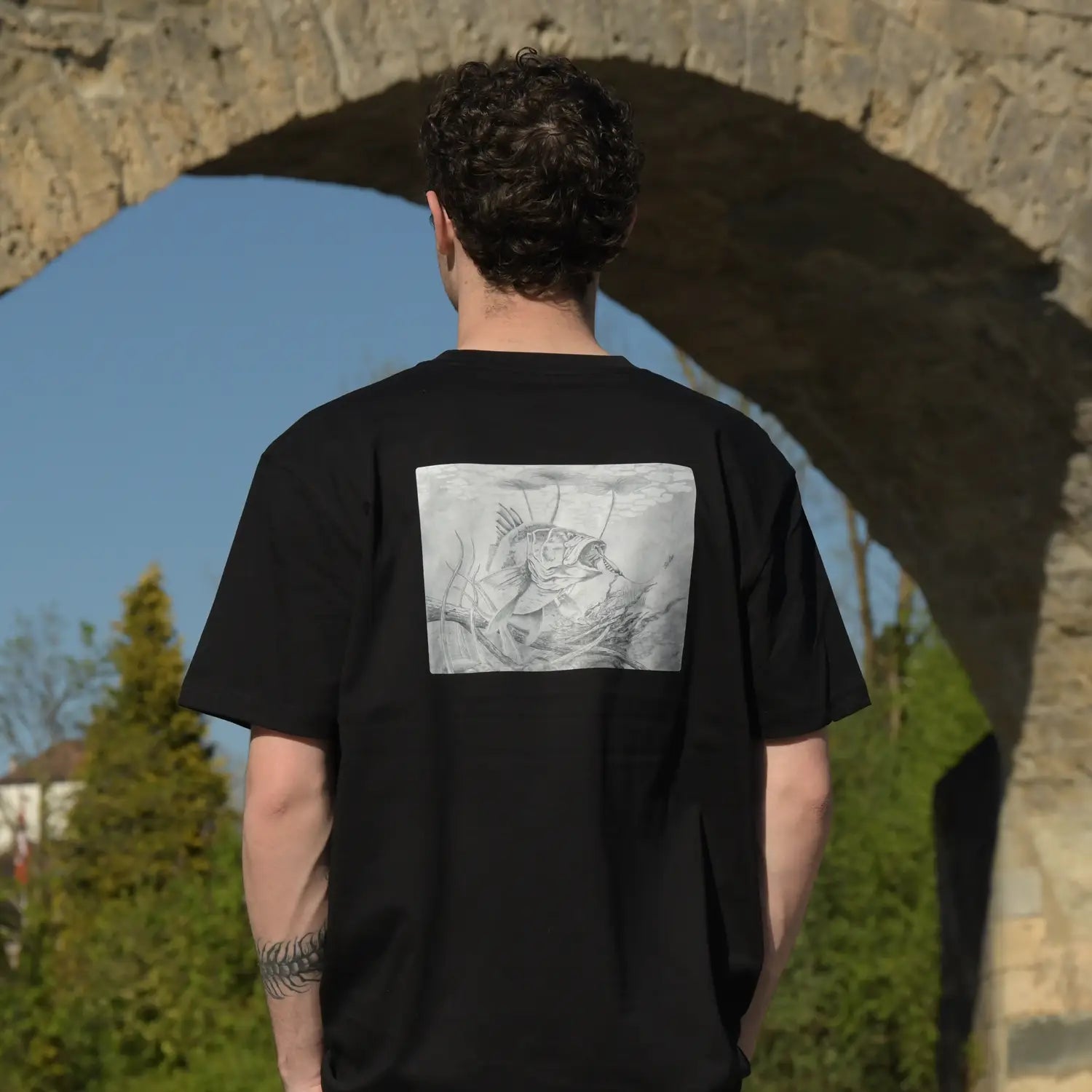 Thur Lure Shirt Black Fisch Motiv 2